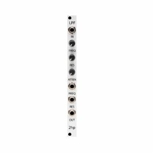 2hp LPF 4-Pole Voltage Controlled Low Pass Filter Module (silver)
