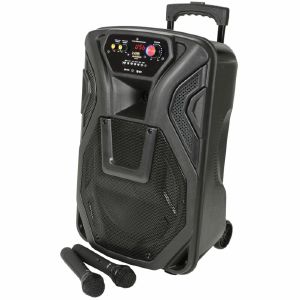 QTX Busker 12 PA With VHF Microphones Media Player & Bluetooth