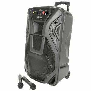QTX Busker 15 PA With VHF Microphones Media Player & Bluetooth