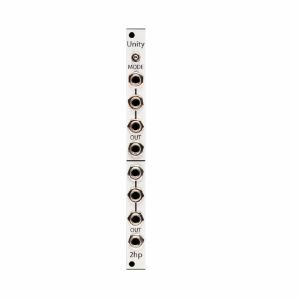 2hp Unity Dual Mixer Module (silver faceplate)