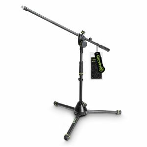 Gravity MS4221B Short Microphone Stand With Folding Tripod Base & 2 Point Adjustment Boom
