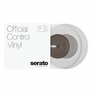 Serato Standard Colours 7" Control Vinyl Records (clear, pair)