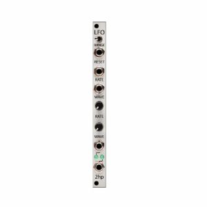 2hp LFO v2 Voltage Controlled Low Frequency Oscillator Module (silver)