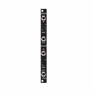 2hp AVert Dual Attenuverter Module (black)