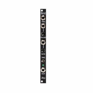 2hp Brst Voltage Controlled Burst Generator & Trigger Delay Module (black)