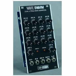 AJH Synth Wave Swarm Dual 6 Stage Wave Animators Module (black)