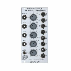 Doepfer A-106-6 XP VCF 16-Fold VC Xpander Filter Module (silver)