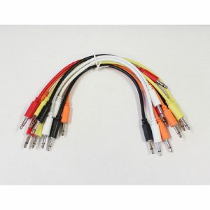 Eowave Classic Colours Male Mono Modular Patch Cables (pack of 10, 15cm long)