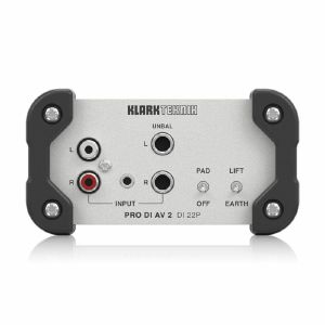 Klark Teknik Pro DI AV 2 DI 22P Passive Stereo Direct DI Box