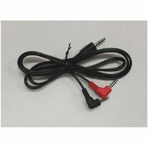 Electrovision 3.5mm Stereo Jack Plug To 2 x 3.5mm Right Angled Mono Jack Plugs (1m)