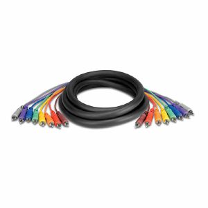Hosa CRA803 8 Way RCA Jack Unbalanced Snake Cable Loom (3m)