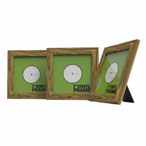 Glorious 7 Inch Vinyl Record Frame Holder (rosewood, pack of 3)