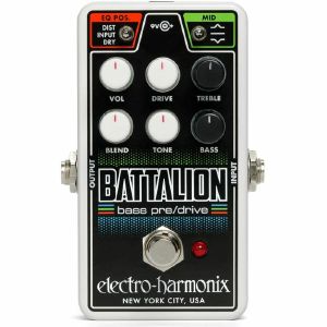 Electro Harmonix Nano Battalion Bass Preamp & Overdrive Effects Pedal