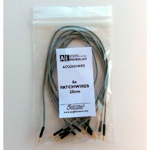 Tangible Waves AE Modular 25cm Patchwires (grey, pack of 6)