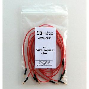 Tangible Waves AE Modular 40cm Patchwires (red, pack of 6)