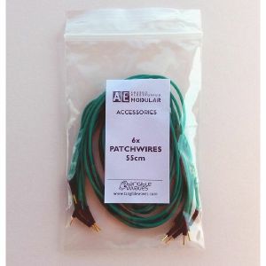 Tangible Waves AE Modular 6 x Patch Cables (green, 55cm)