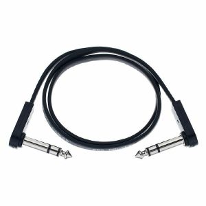 EBS PCF-DLS58 Flat Stereo Patch Cable TRS (black/single/58cm)