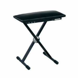 Sound LAB Height Adjustable Keyboard Stool With Fold Away Legs (black)
