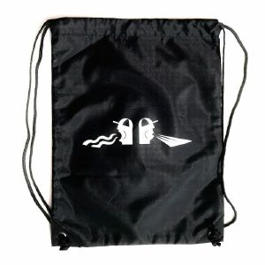 DMC Scream & Shout Heads Vinyl Record Bag (black with white print)
