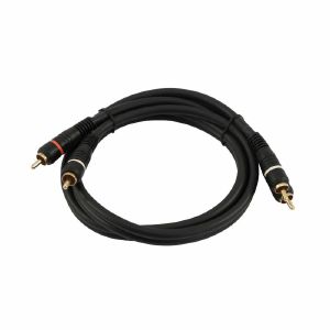 Omnitronic Male To Male Stereo Phono RCA Cable (0.3m)