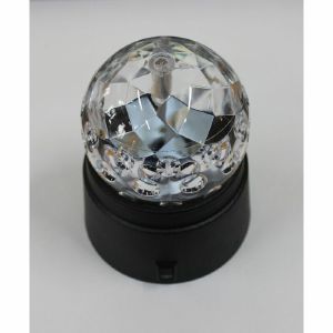Cheetah LED Crystal Disco Ball With Built In Rotator (black)