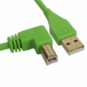 UDG Ultimate Angled USB 2.0 A-B Audio Cable (green, 1.0m)
