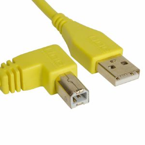 UDG Ultimate Angled USB 2.0 A-B Audio Cable (yellow, 2.0m)