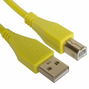 UDG Ultimate Straight USB 2.0 A-B Audio Cable (yellow, 1.0m)