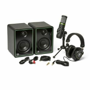 Mackie Creator Bundle (includes EM-USB mic, MC-100 headphones, CR3-X monitor speakers & accessories)