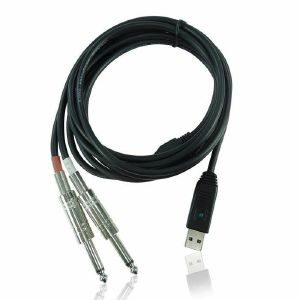 Behringer LINE 2 USB Stereo 1/4" 6.3mm Jack Line In to USB Interface Cable