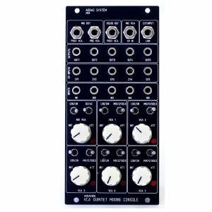 ADDAC System ADDAC802R VCA Quintet Reversed Panel Module