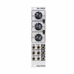 Happy Nerding 3x VCA Voltage Controlled Amplifier Module (silver)