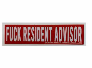 Omar S "Fuck Resident Advisor" Sticker