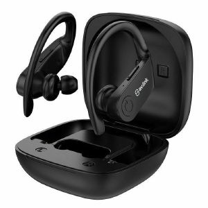 AV Link Ear Shots Active Splashproof True Wireless Sports Earphones & Charging Case (black)