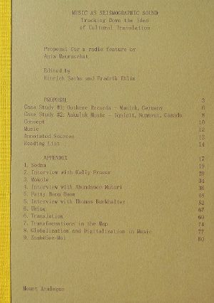 Music As Seismographic Sound: Tracking Down The Idea Of Cultural Translation by Ania Mauruschat