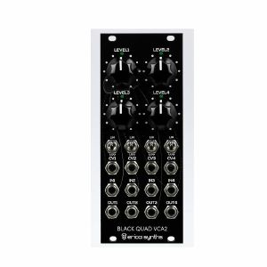 Erica Synths Black Quad VCA2 4-Channel Voltage Controlled Amplifier & Mixer Module