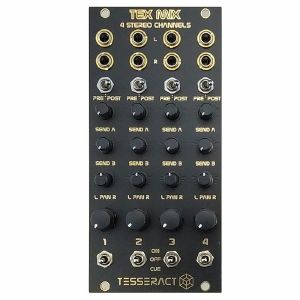 Tesseract Modular Tex Mix 4 Stereo Channels Expandable Mixer Module