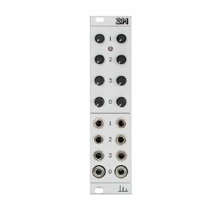 Transient Modules 2M Dual Three Channel Mixer Module (white)