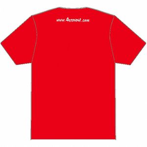 Aerosoul Junglist Movement T-Shirt (red t-shirt with white logo)