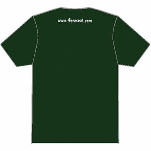 Aerosoul Junglist Movement T-Shirt (green t-shirt with white logo)