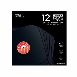 Big Fudge 12" Black Paper Vinyl Record Sleeves (pack of 50)