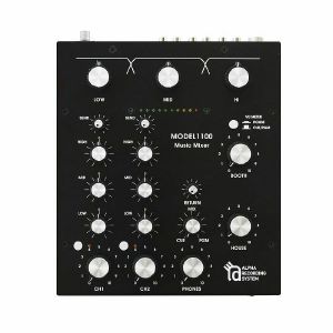 Alpha Recording System MODEL1100STD 2-Channel Rotary DJ Mixer (black)