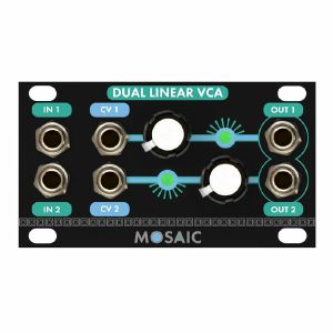 Mosaic 1U Dual Linear VCA All-analogue Dual Linear VCA Module (black)