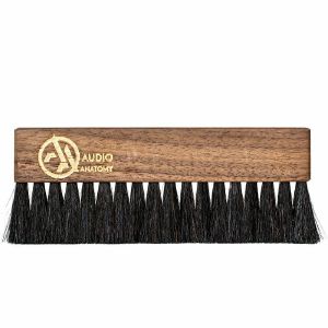Audio Anatomy Walnut Wood Brush Natural With Antistatic Goat & Nylon Fiber (deluxe)