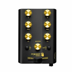 Pokket Mixer Mini DJ Mixer Volume Plus (black/gold)