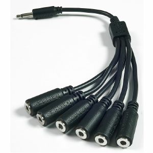 Befaco 6-Way Squid Multiplier Cables (8cm, black, pair)