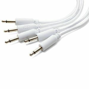Erica Synths 30cm Braided Patch Cables (white, pack of 5)