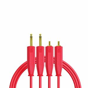 DJ Tech Tools 1/4" To RCA Chroma Audio Cable (red, 1.5m)
