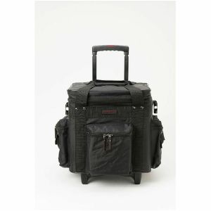Magma LP100 DJ 12 Inch Vinyl Record Trolley Bag (black, red) (B-STOCK)