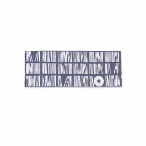 Disk Union Union Tenugui Record Shelf Pattern Hand Towel (blue with white design)